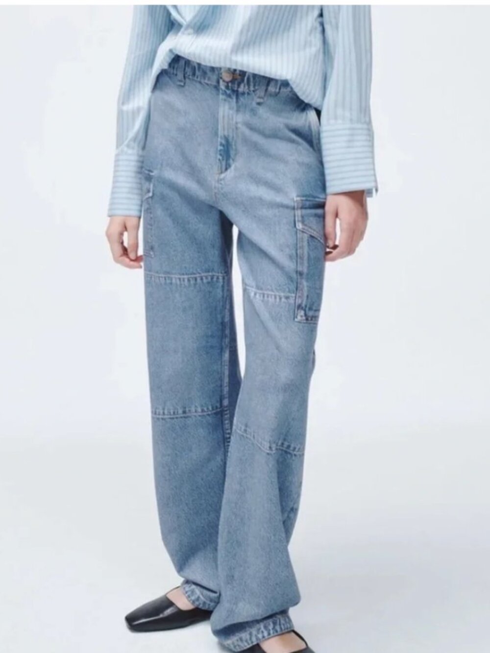 NWT Rag & Bone Miramar Celeste Nora Cargo Pants Jeans 27 NWT